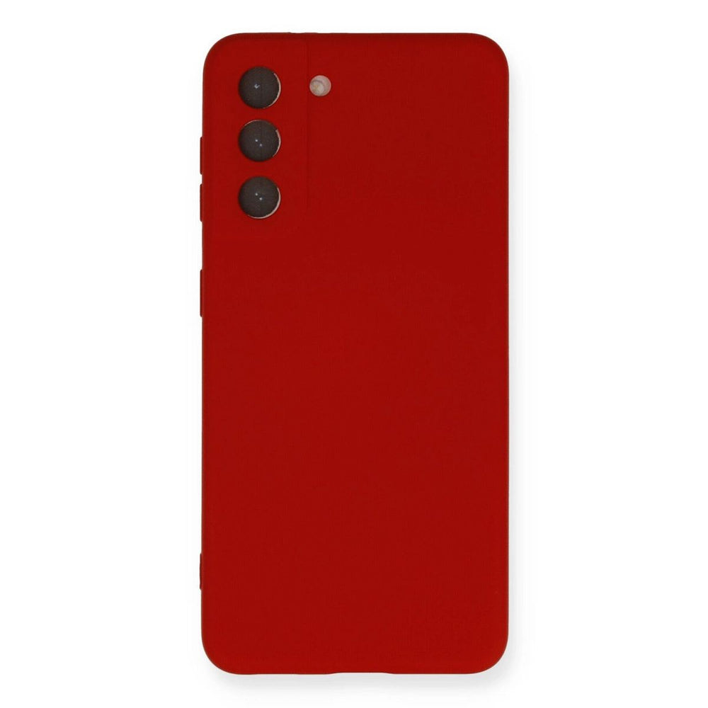 Samsung Galaxy S21 Kılıf Nano İçi Kadife Silikon - Kırmızı