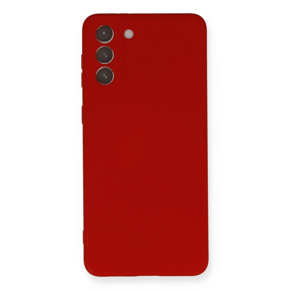 Samsung Galaxy S21 Plus Kılıf Nano İçi Kadife Silikon - Kırmızı