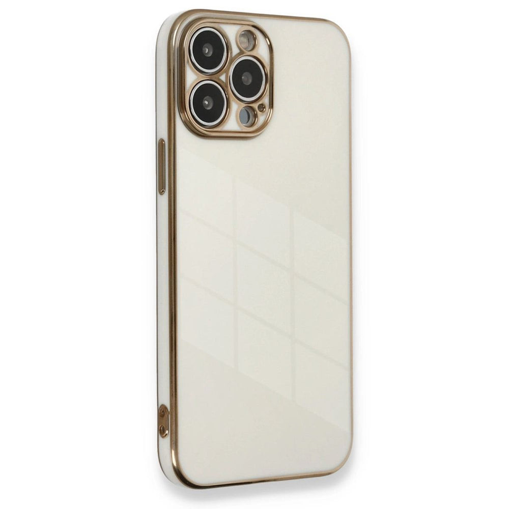 Apple İphone 13 Pro Max Kılıf Volet Silikon - Beyaz