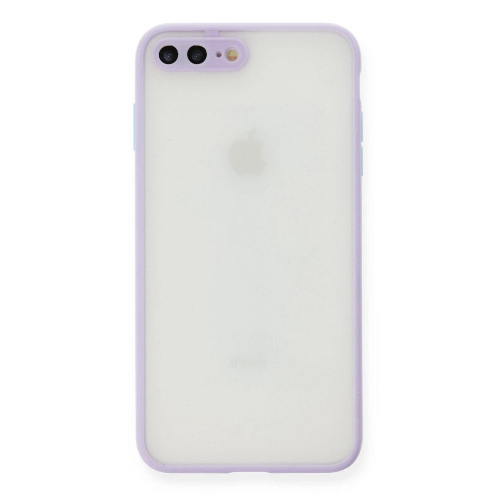 Apple İphone 7 Plus Kılıf Montreal Silikon Kapak - Mor