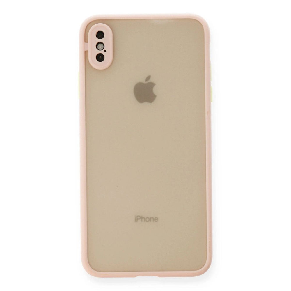 Apple İphone X Kılıf Montreal Silikon Kapak - Pembe