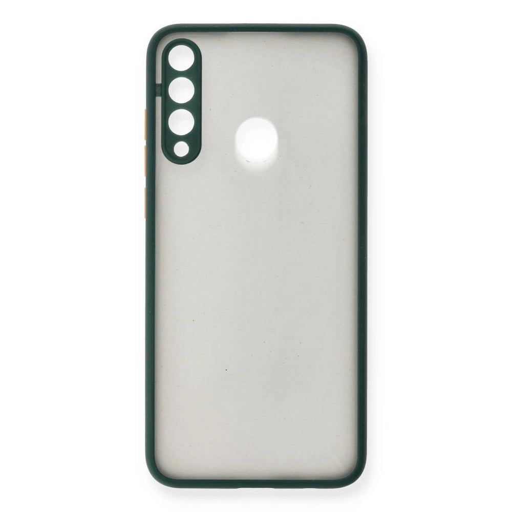 Huawei Y6p Kılıf Montreal Silikon Kapak - Yeşil