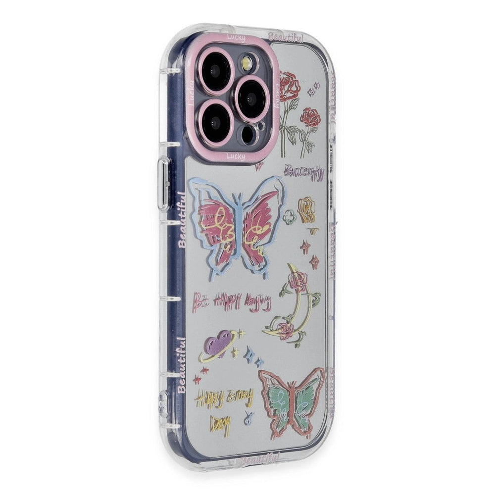 Apple İphone 15 Pro Max Kılıf Reflexion Desenli Kapak - Desen 8