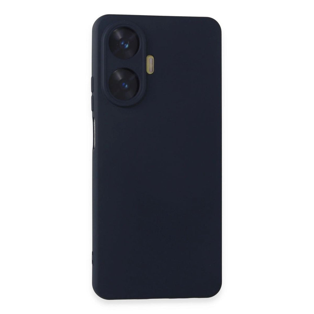 Realme C55 Kılıf Nano İçi Kadife Silikon - Lacivert