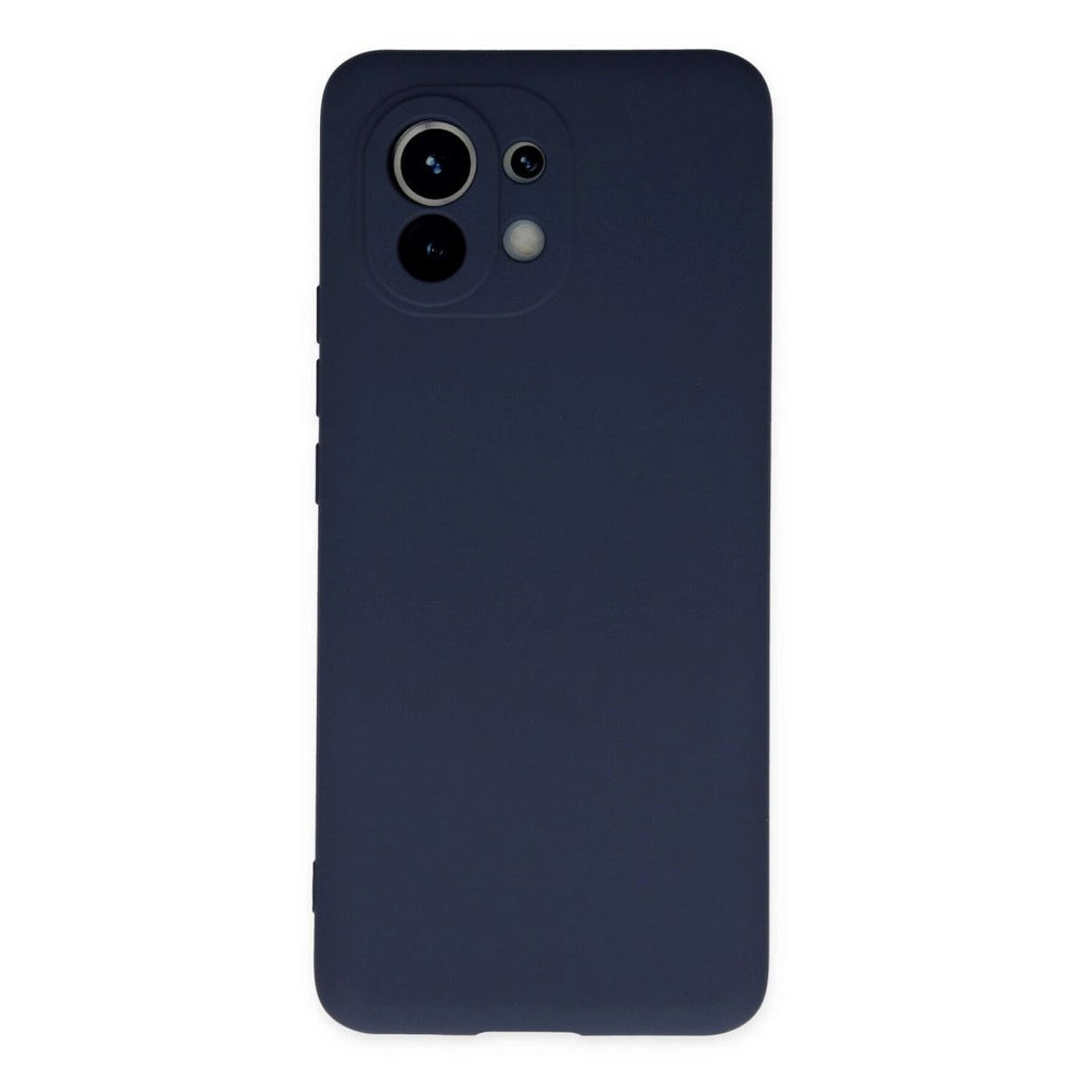 Xiaomi Mi 11 Kılıf Nano İçi Kadife Silikon - Lacivert