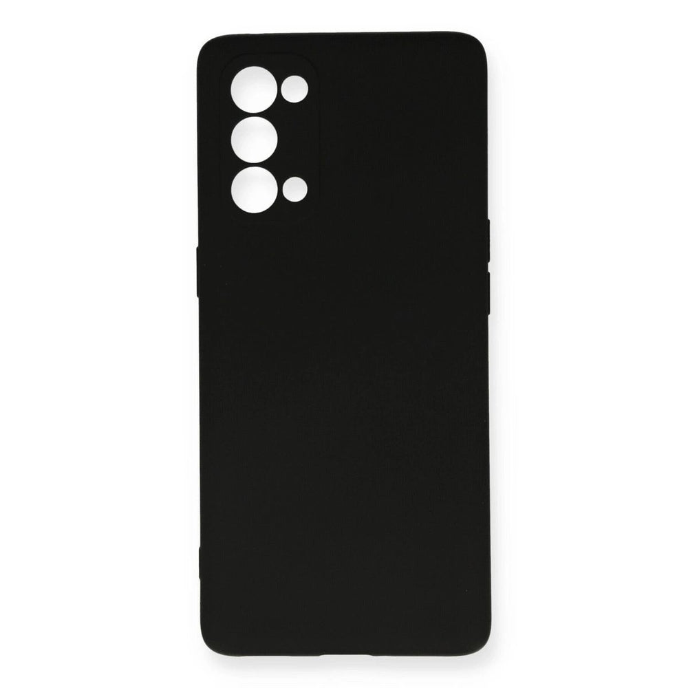 Oppo Reno 5 Pro Kılıf Nano İçi Kadife Silikon - Siyah
