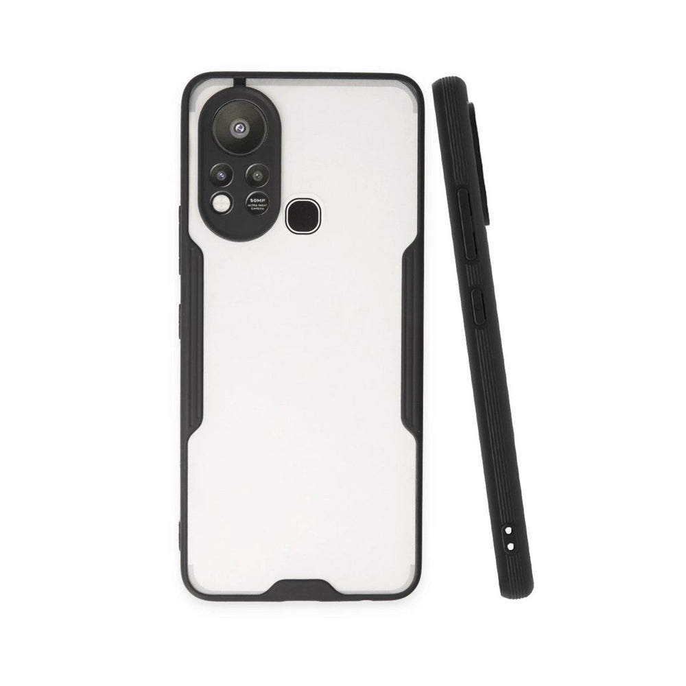 İnfinix Hot 11s Kılıf Platin Silikon - Siyah
