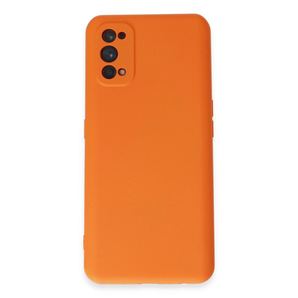 Realme 7 Pro Kılıf Nano İçi Kadife Silikon - Turuncu