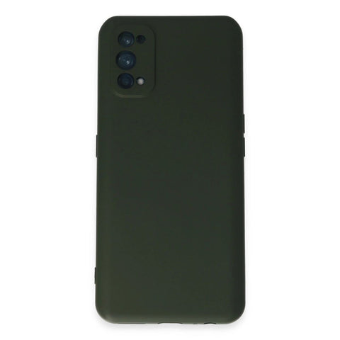 Realme 7 Pro Kılıf Nano İçi Kadife Silikon - Koyu Yeşil