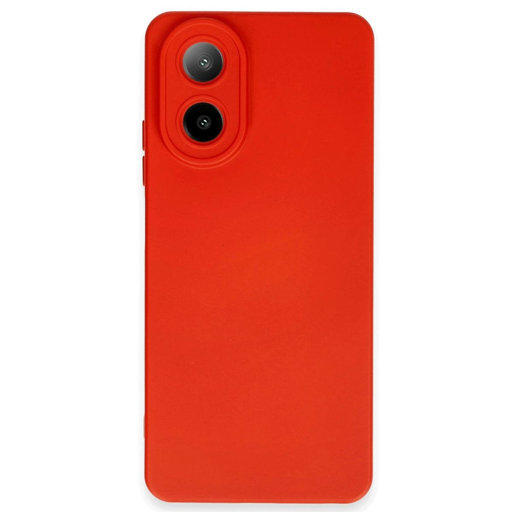 Oppo A38 Kılıf Nano İçi Kadife Silikon - Kırmızı