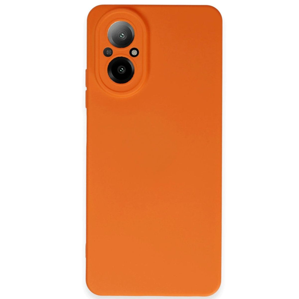 Realme 12 Lite Kılıf Nano İçi Kadife Silikon - Turuncu