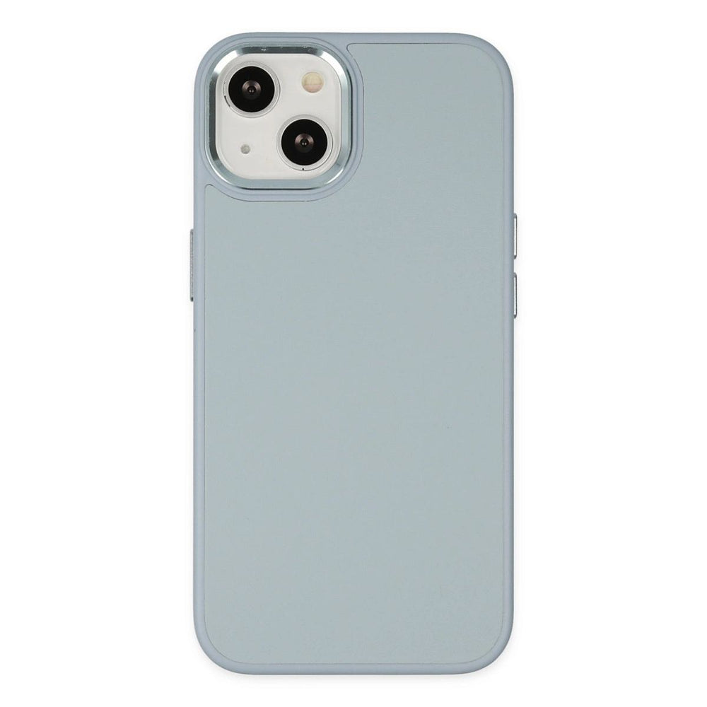 Apple İphone 14 Plus Kılıf Asya Deri Silikon - Sierra Blue