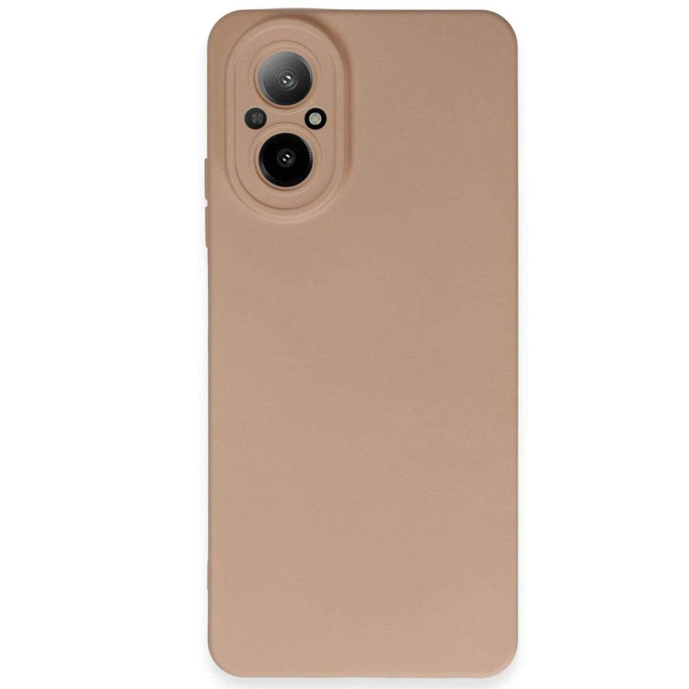 Realme 12 Lite Kılıf Nano İçi Kadife Silikon - Pudra