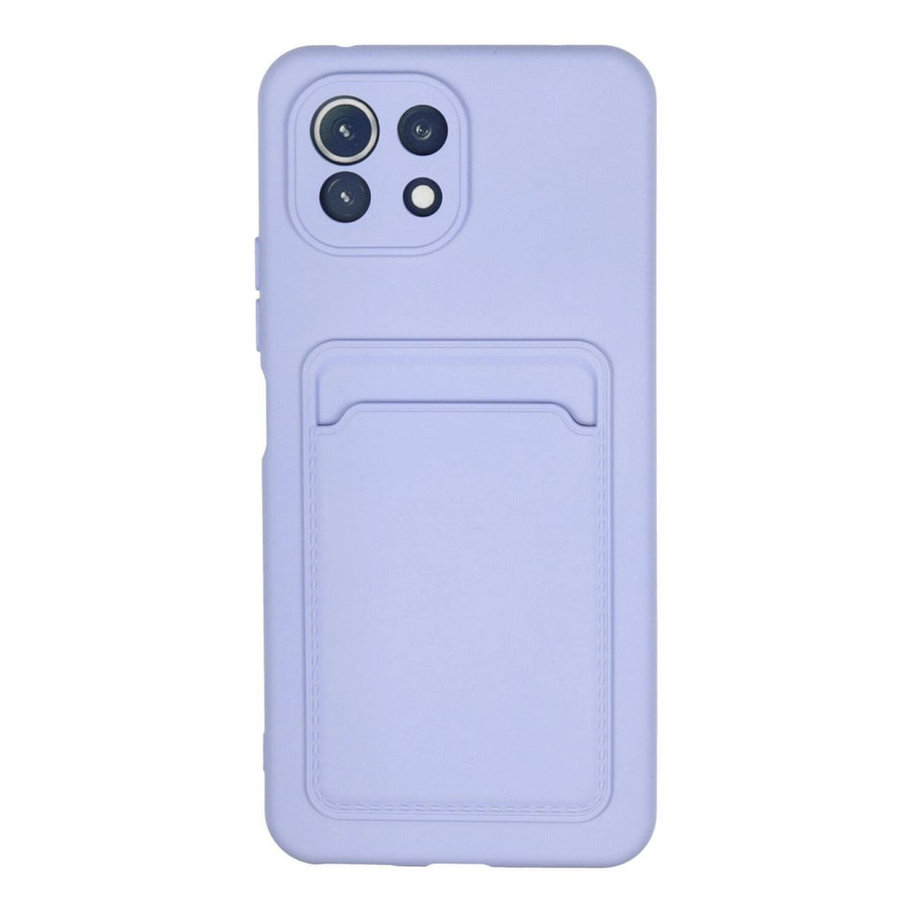 Xiaomi Mi 11 Kılıf Kelvin Kartvizitli Silikon - Lila
