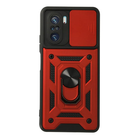 Xiaomi Poco F3 Kılıf Pars Lens Yüzüklü Silikon