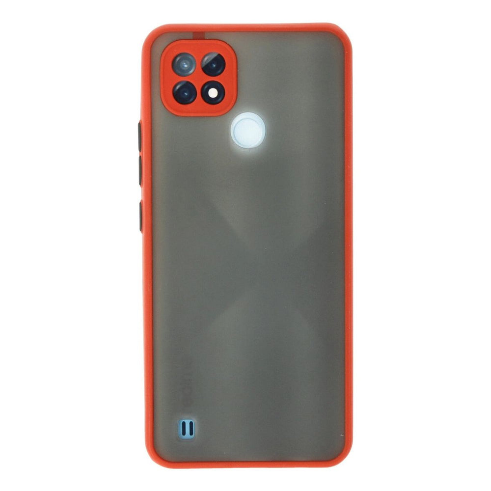 Realme C21 Kılıf Montreal Silikon Kapak - Kırmızı