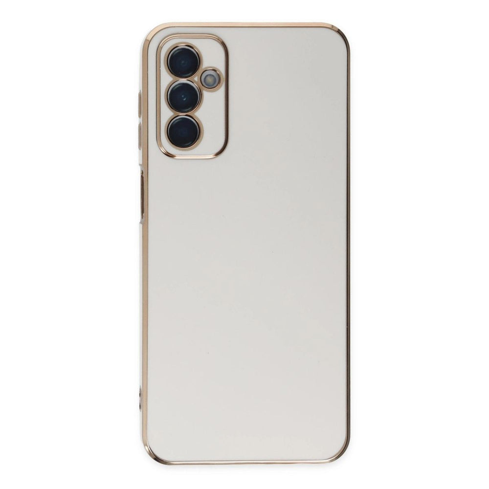 Samsung Galaxy M23 Kılıf Volet Silikon - Beyaz