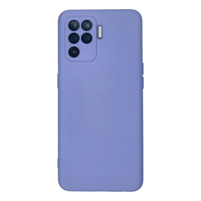 Oppo Reno 5 Lite Kılıf Nano İçi Kadife Silikon - Lila