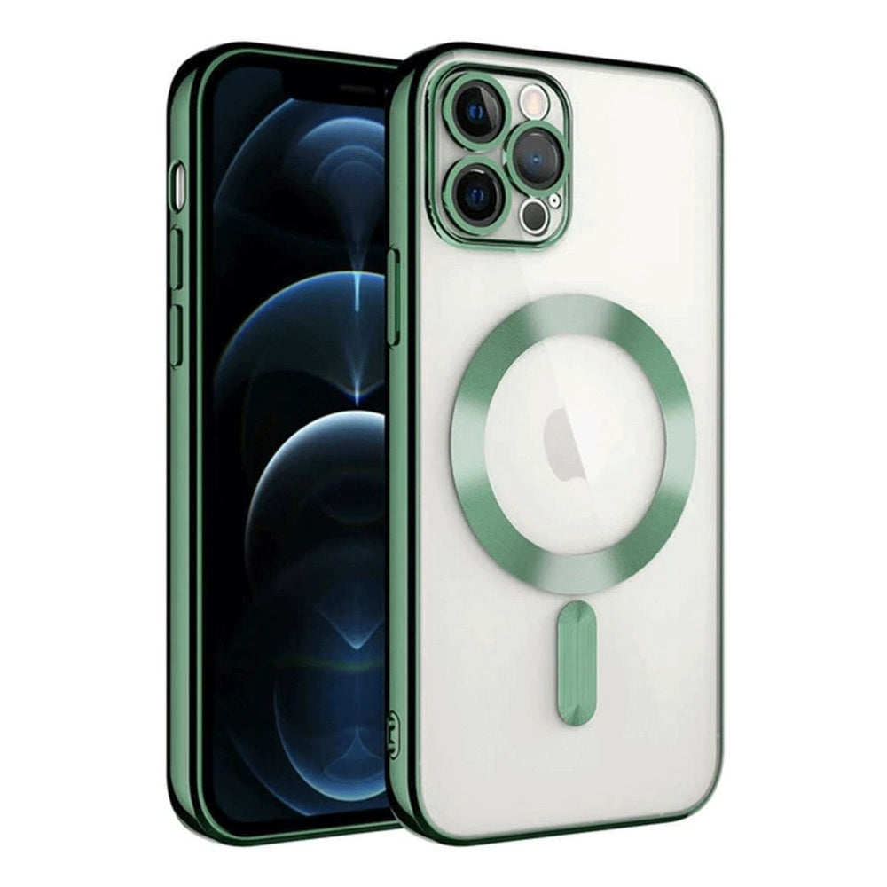 Apple İphone 14 Pro Max Kılıf Kross Magneticsafe Kapak - Koyu Yeşil