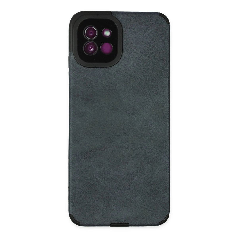 Samsung Galaxy A03 Kılıf Loop Deri Silikon - Lacivert