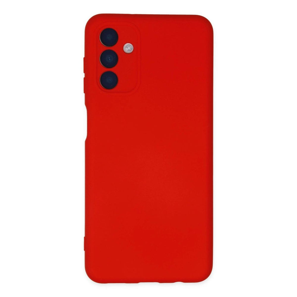 Samsung Galaxy A04s Kılıf Nano İçi Kadife Silikon - Kırmızı