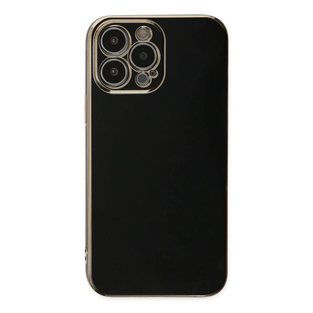 Apple İphone 15 Pro Max Kılıf Volet Silikon - Siyah