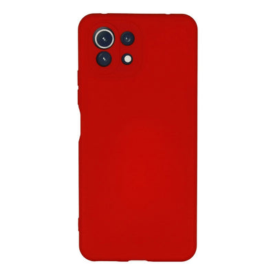 Xiaomi Mi 11 Lite Kılıf Nano İçi Kadife Silikon - Kırmızı