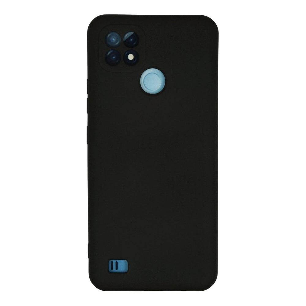 Realme C21 Kılıf Nano İçi Kadife Silikon - Siyah