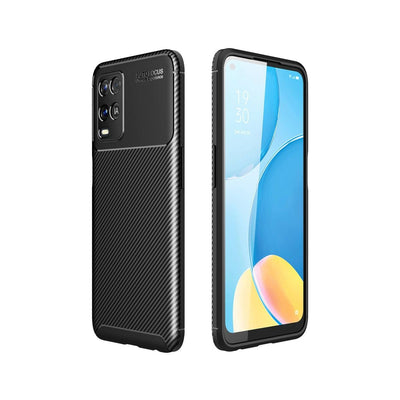 Oppo A54 4g Kılıf Auto Focus Karbon Kapak