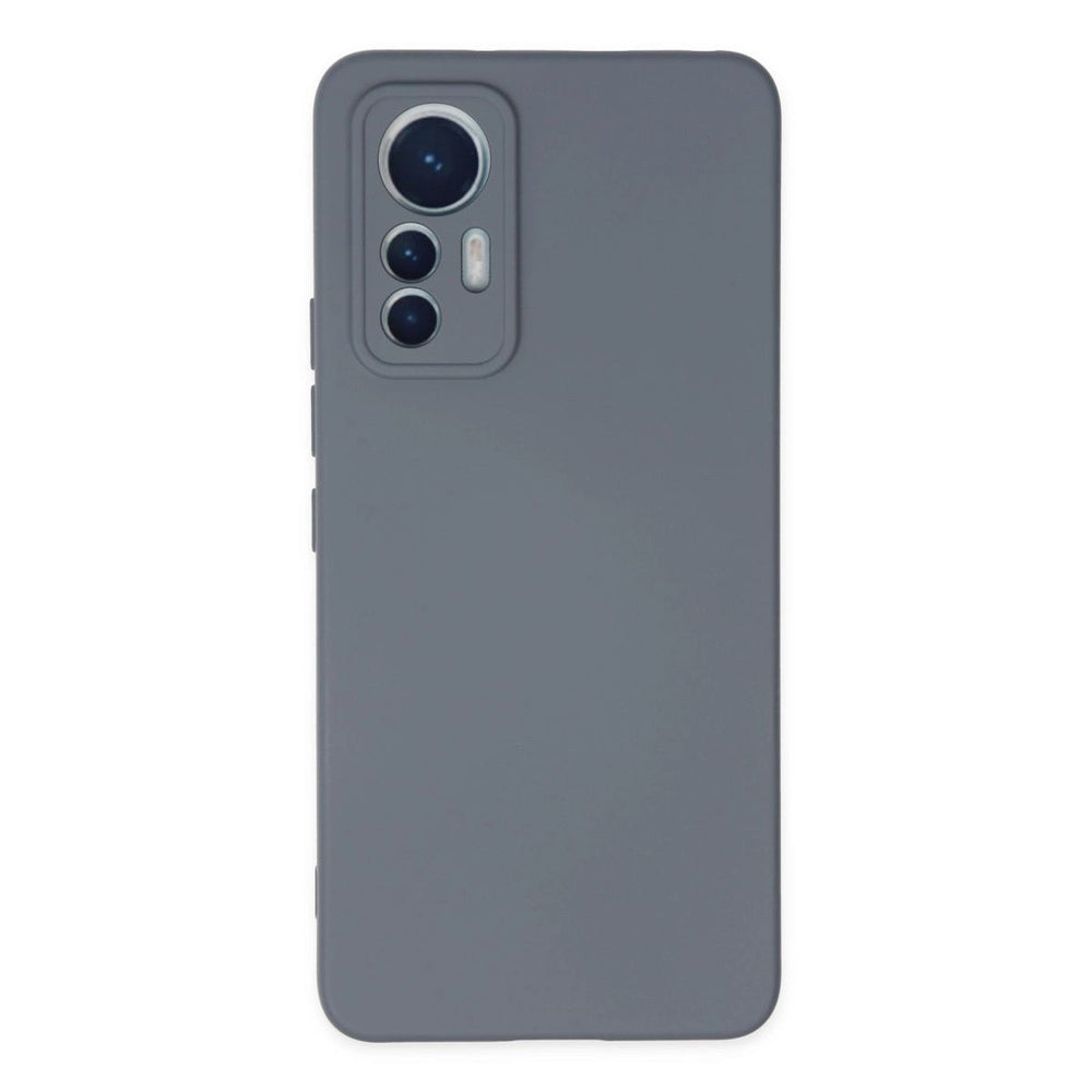Xiaomi Mi 12 Lite Kılıf Nano İçi Kadife Silikon - Gri