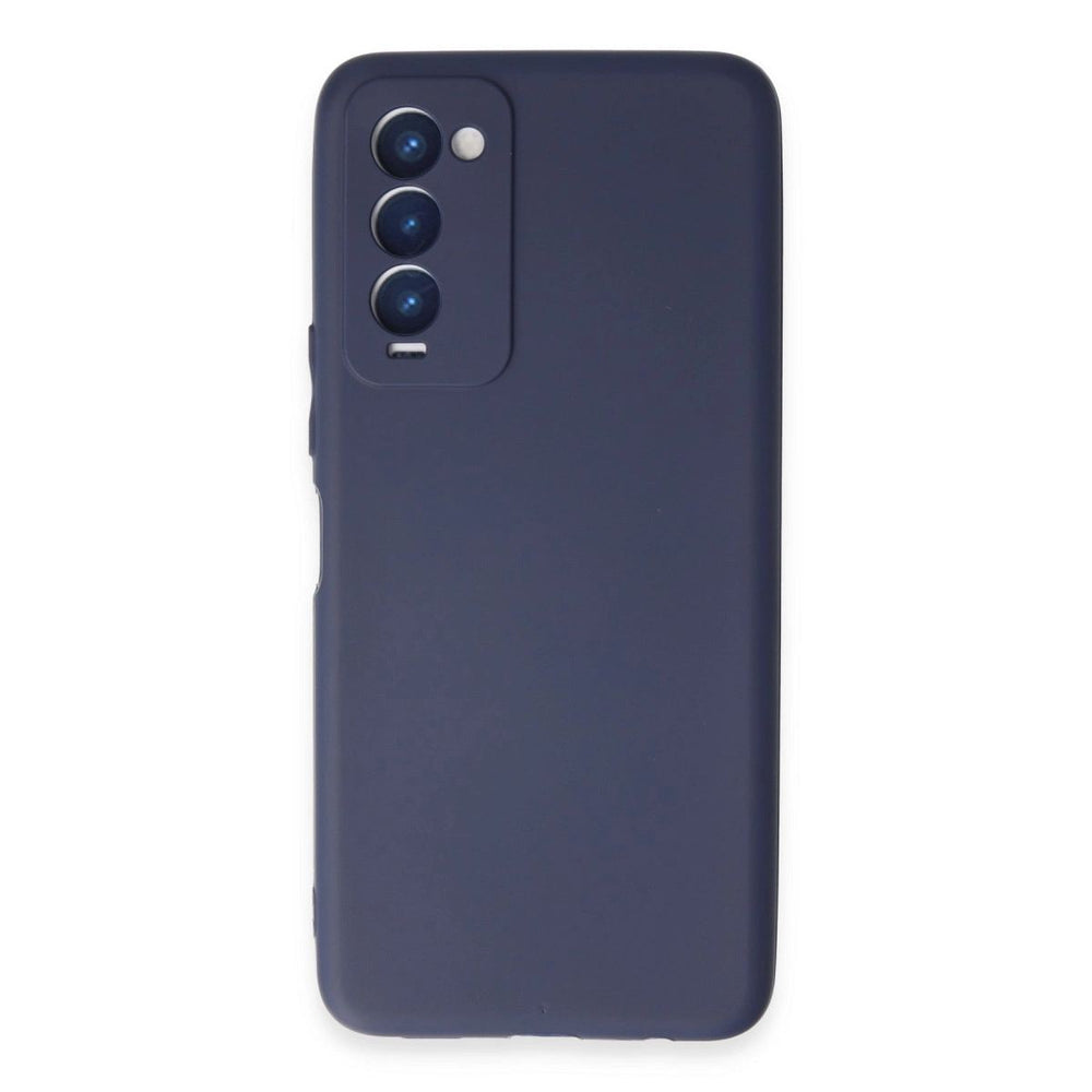 Tecno Camon 18 Kılıf First Silikon - Lacivert