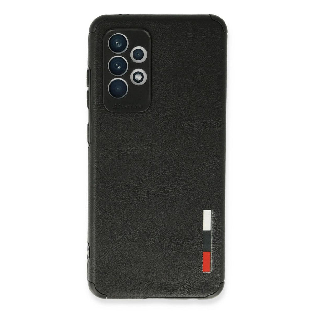 Samsung Galaxy A72 Kılıf Loop Deri Silikon - Siyah