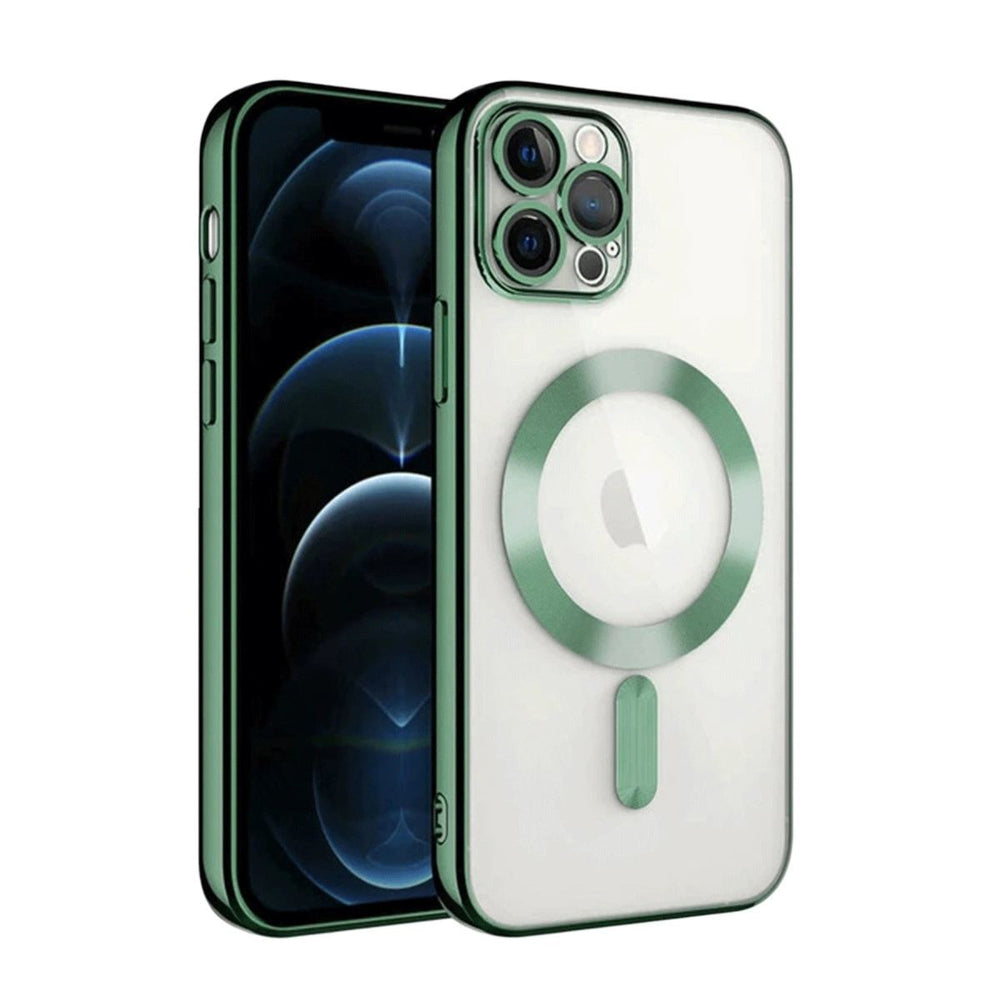 Apple İphone 13 Pro Kılıf Kross Magneticsafe Kapak - Koyu Yeşil
