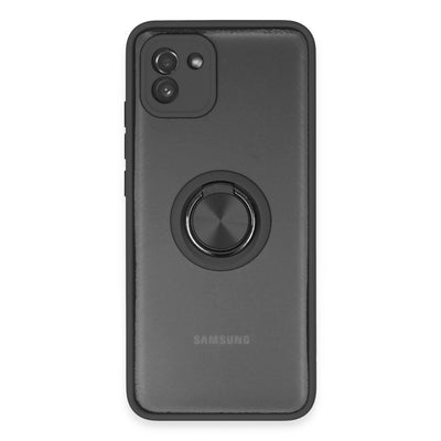 Samsung Galaxy A03 Kılıf Montreal Yüzüklü Silikon Kapak