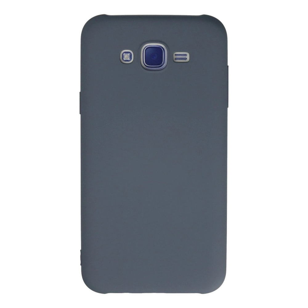 Samsung Galaxy J7 Kılıf Nano İçi Kadife Silikon - Gri