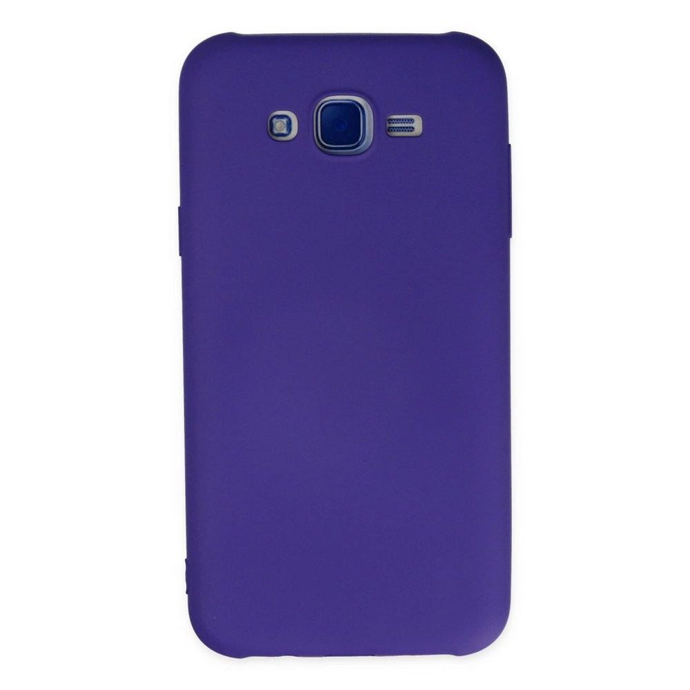 Samsung Galaxy J7 Kılıf Nano İçi Kadife Silikon - Mor