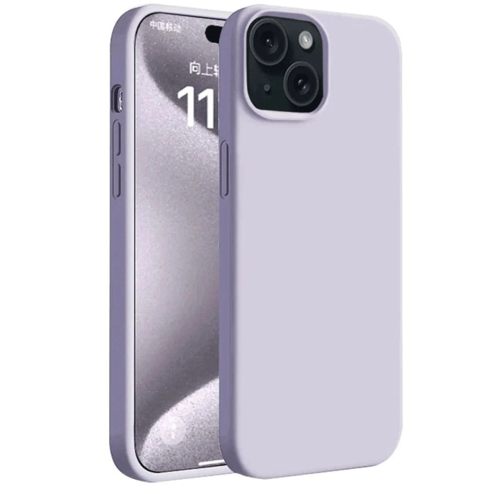 Apple İphone 15 Plus Kılıf First Silikon - Lila