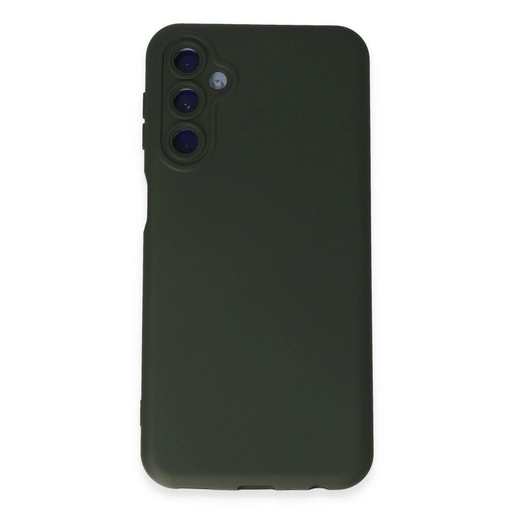 Samsung Galaxy M14 5g Kılıf Nano İçi Kadife Silikon - Koyu Yeşil
