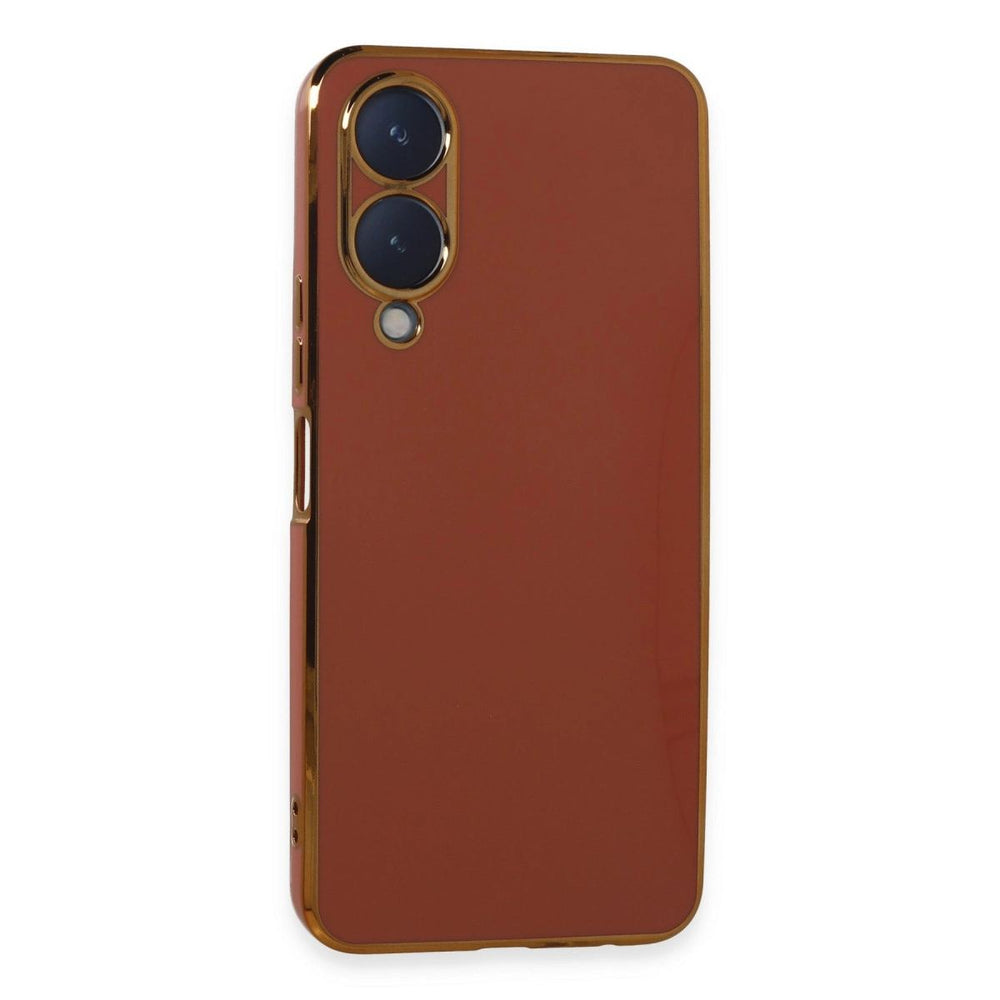 Vivo Y17s Kılıf Volet Silikon - Kırmızı
