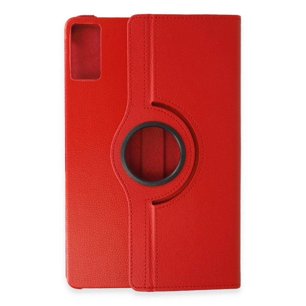 Xiaomi Redmi Pad Se Kılıf 360 Tablet Deri Kılıf - Kırmızı