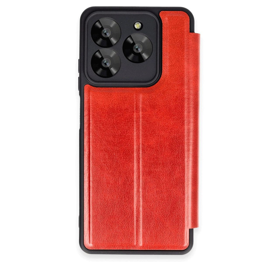 General Mobile Era 50 Kılıf Flip Cover - Kırmızı