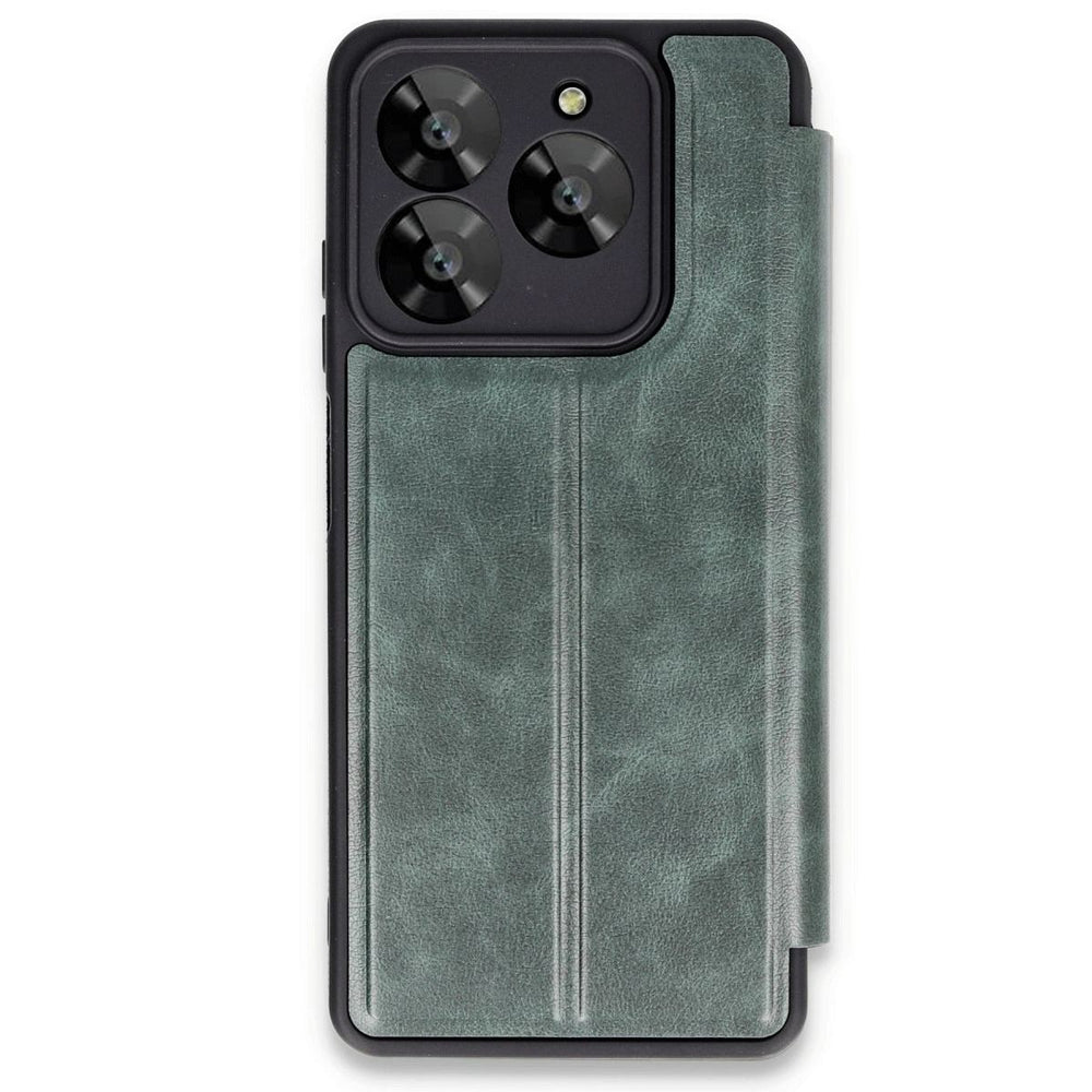 General Mobile Era 50 Kılıf Flip Cover - Koyu Yeşil