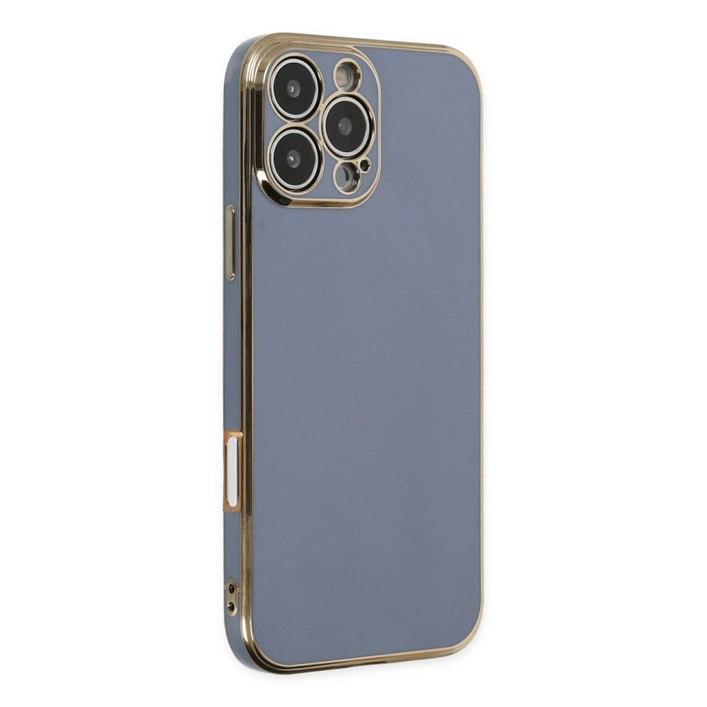 Apple İphone 16 Pro Max Kılıf Volet Silikon - Mavi