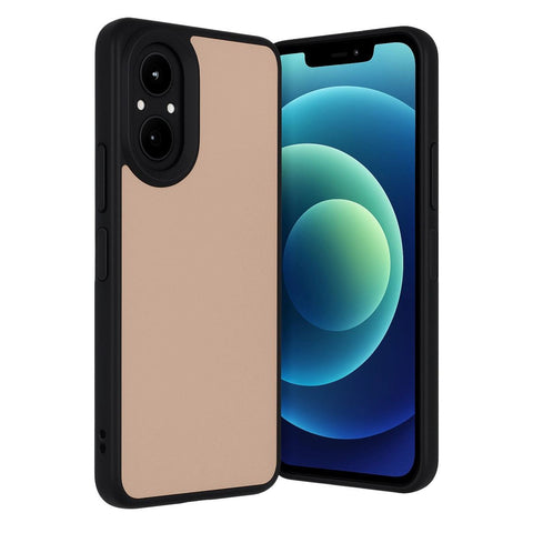 Realme 12 Lite Kılıf Aras Deri Kapak - Pudra
