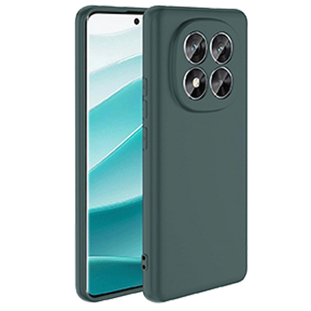 Xiaomi Redmi Note 14 Pro 4g Kılıf First Silikon - Koyu Yeşil