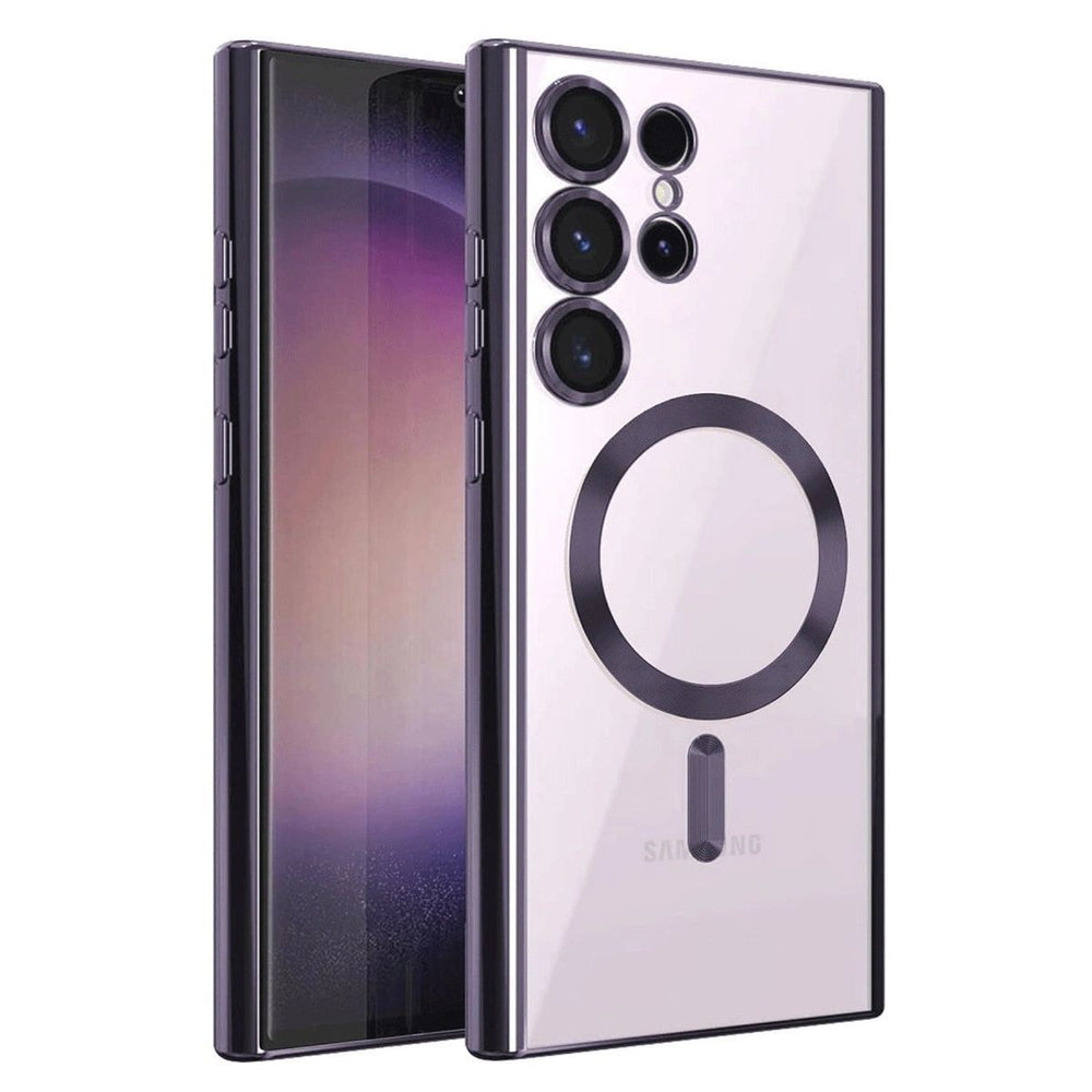 Samsung Galaxy S25 Ultra Kılıf Kross Magneticsafe Kapak - Mor