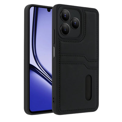 Realme Note 50 4g Kılıf Sara Kartvizitli Deri Kılıf