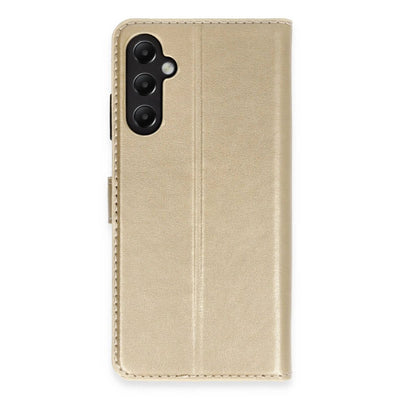 Samsung Galaxy A05s Kılıf Trend S Plus Kapaklı Kılıf - Gold