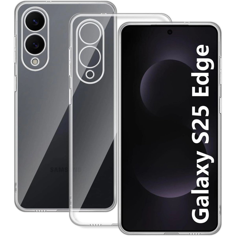 Samsung Galaxy S25 Edge Kılıf Lüx Şeffaf Silikon