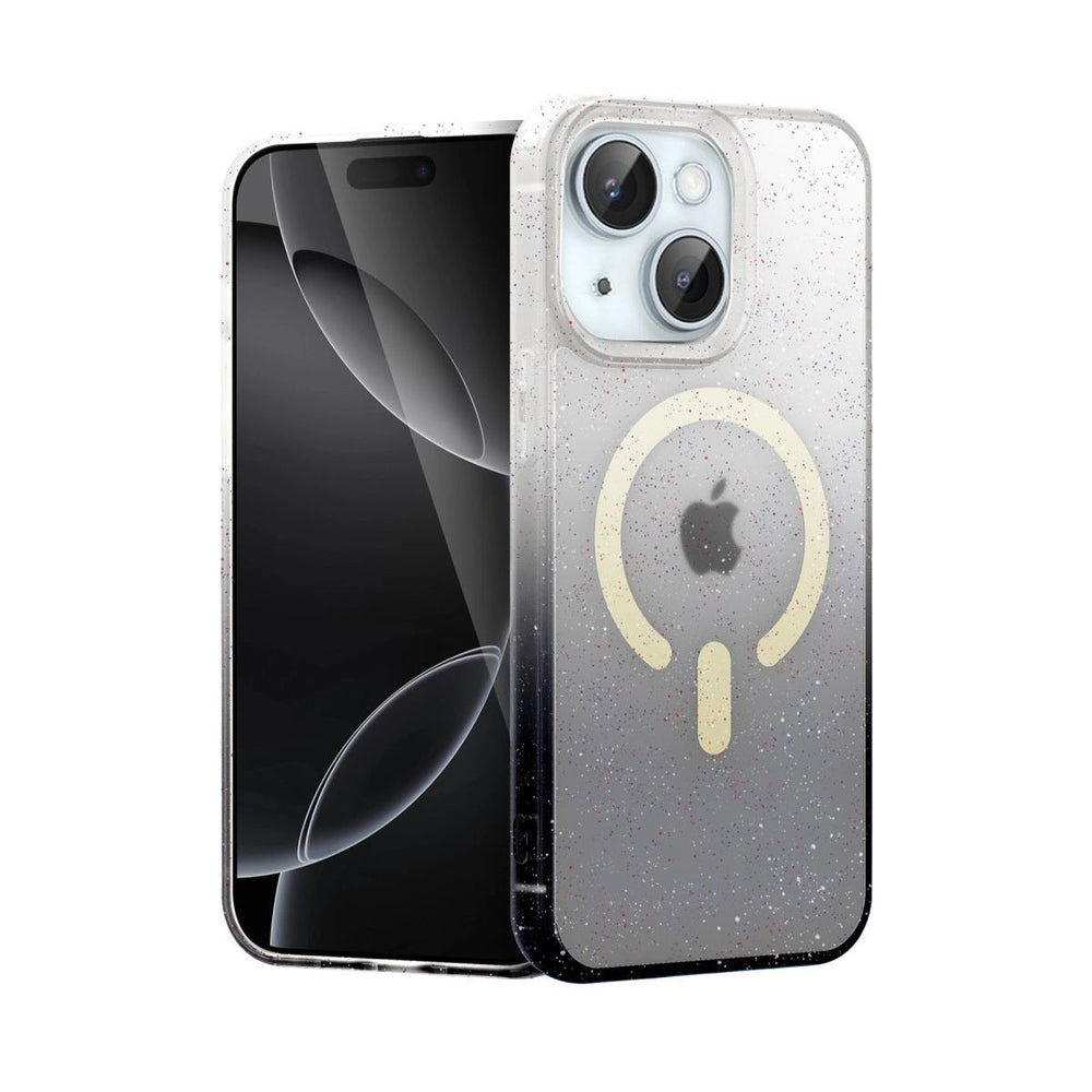 Apple İphone 14 Pummel Shiny Magsafe Kapak - Siyah